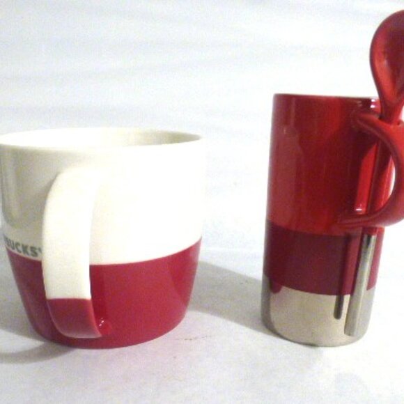 Expired 2011 STARBUCKS Coffee Mug & ESPRESO CUP Bone China Black Starbucks Mug - Picture 3 of 8
